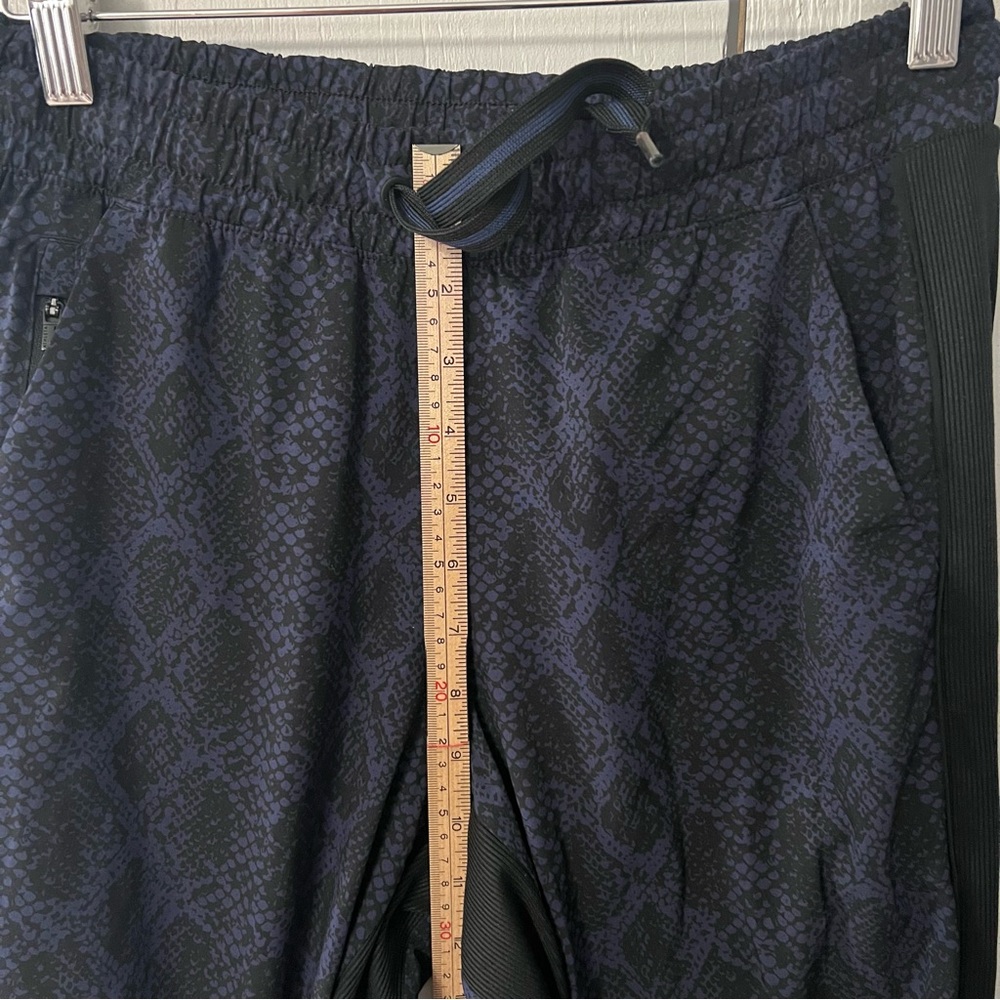 Athleta Brooklyn Blue Python Snake Print Joggers … - image 4